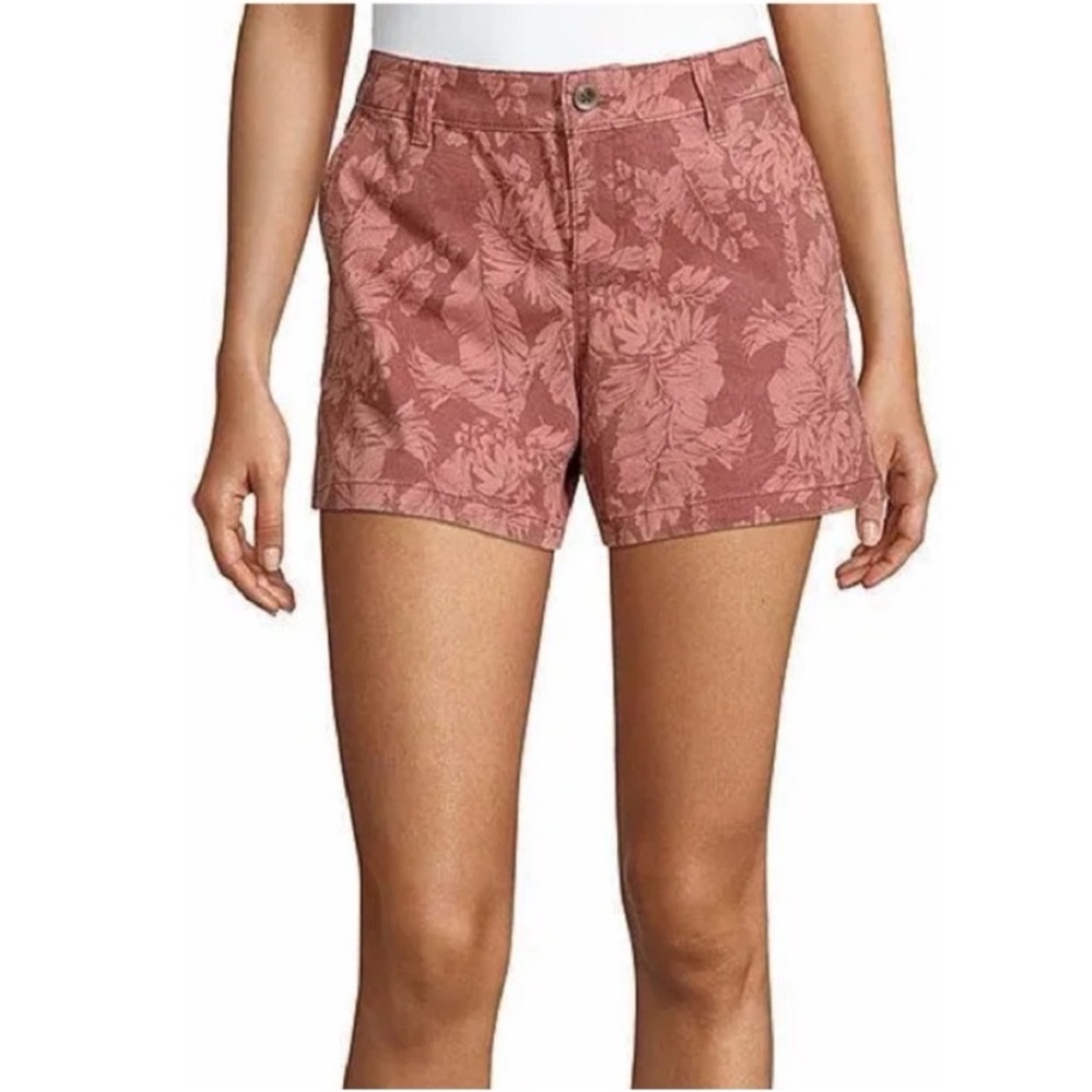 a.n.a Pink High Waist Tropical Shorts